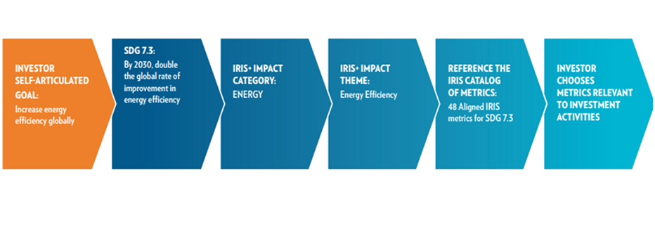 Use case of the IRIS+ thematic taxonomy (GIIN, 2022)